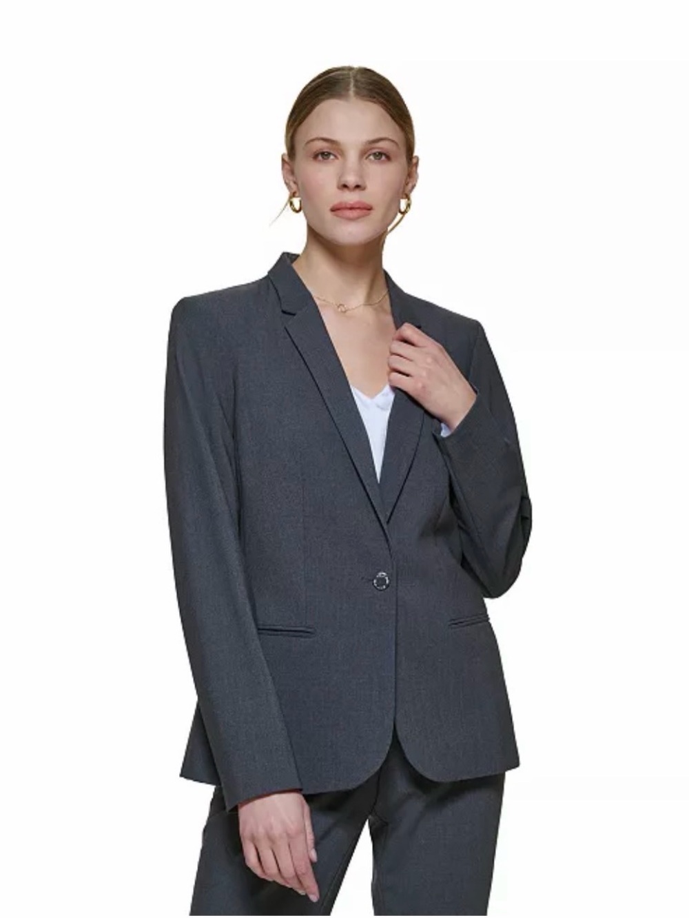 Calvin Klein
One-Button Blazer, Regular and Petite Sizes New, without tags